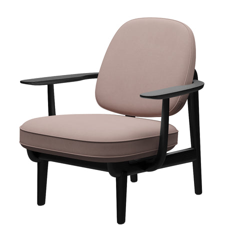 Fred Lænestol, sortfarvet ask fra Fritz Hansen - Christianshavn - 1110 Yellow - Jacobsen Plus