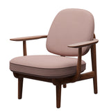 Fred Lænestol, valnødbejdset eg fra Fritz Hansen - Christianshavn - 1130 Light Red Uni - Jacobsen Plus
