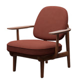 Fred Lænestol, valnødbejdset eg fra Fritz Hansen - Christianshavn - 1133 Orange - Jacobsen Plus