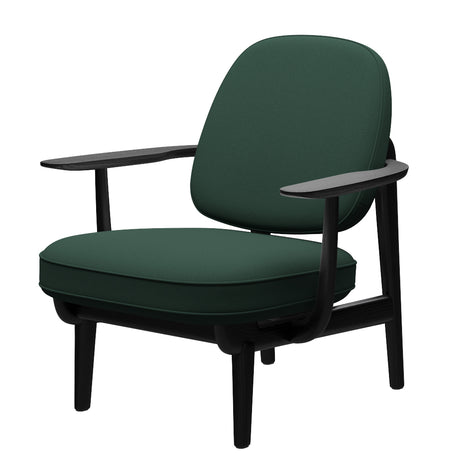 Fred Lænestol, sortfarvet ask fra Fritz Hansen - Christianshavn - 1110 Yellow - Jacobsen Plus