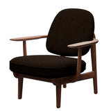 Fred Lænestol, valnødbejdset eg fra Fritz Hansen - Hallingdal - 370 Black/Brown - Jacobsen Plus