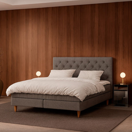 Jacobsen Plus Beds – Kontinental Lux seng, Grå - 2 - Jacobsen Plus