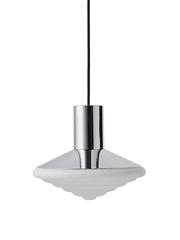 Whipped Pendant Lamp, all chrome fra LEO Objects