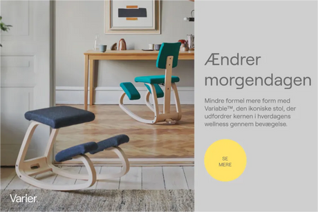 Variable Balans Stol, light brown wood fra Variér - Revive 194 - Jacobsen Plus