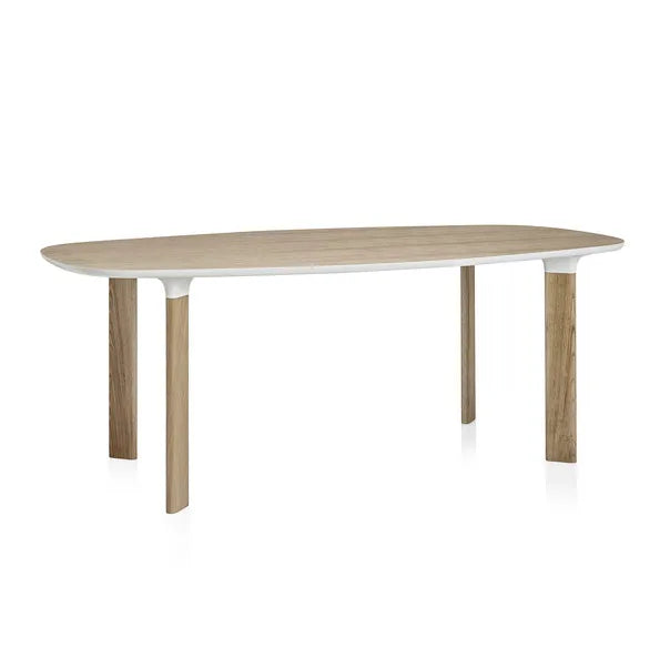 Analog Bord JH63 fra Fritz Hansen - Eg finér / Hvid / Eg - Jacobsen Plus