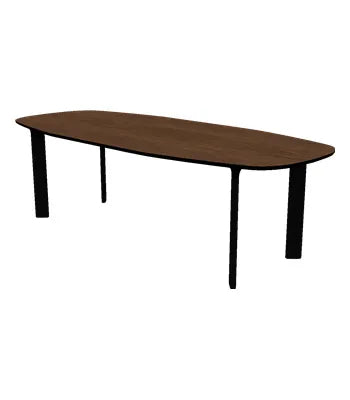 Analog Bord JH83 fra Fritz Hansen - Valnød finér / Sort / Sort lakeret eg - Jacobsen Plus