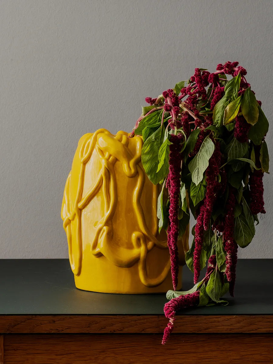 Michael Kvium Jam Vase, empire yellow fra raawii - 3 - Jacobsen Plus