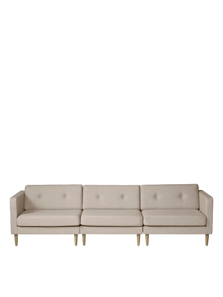 L42 Firhøj Sofa 3-Personers, beige fra FDB Møbler - 1 - Jacobsen Plus