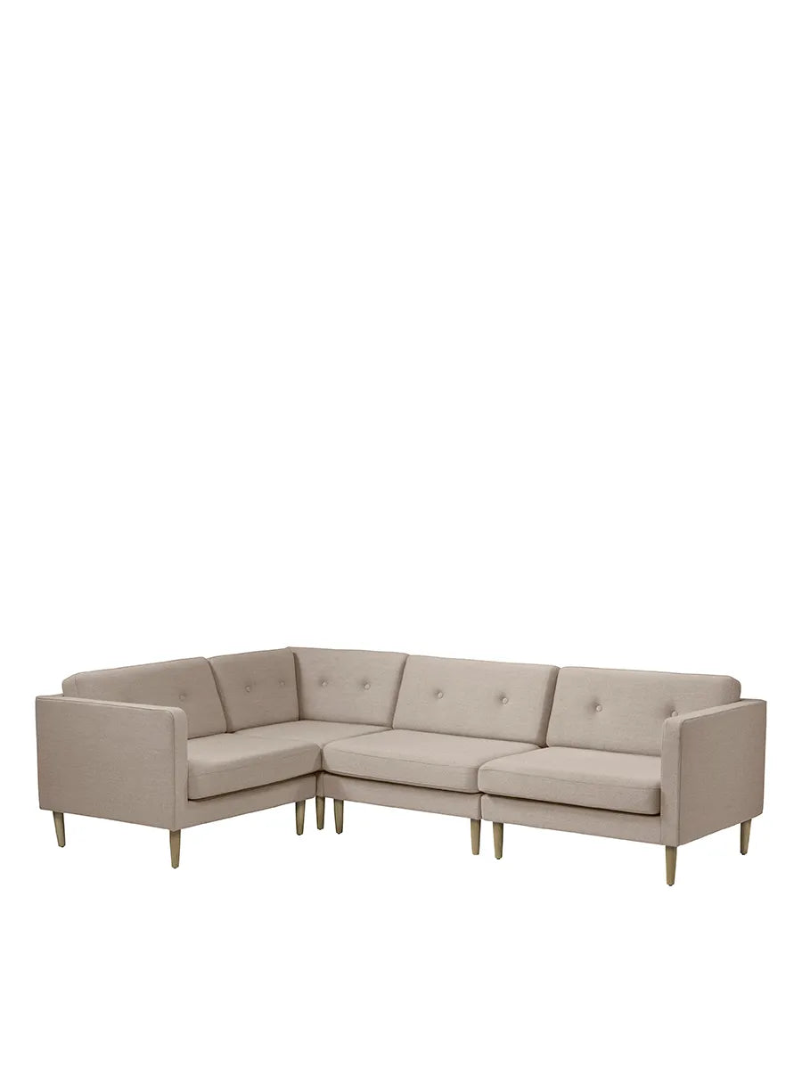 L42 Firhøj Hjørnesofa 4-Personers, beige fra FDB Møbler - 4 - Jacobsen Plus