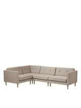 L42 Firhøj Hjørnesofa 4-Personers, beige fra FDB Møbler - 4 - Jacobsen Plus