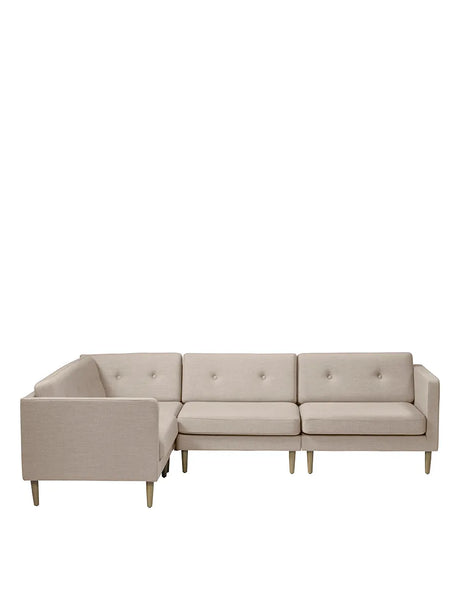 L42 Firhøj Hjørnesofa 4-Personers, beige fra FDB Møbler - 1 - Jacobsen Plus