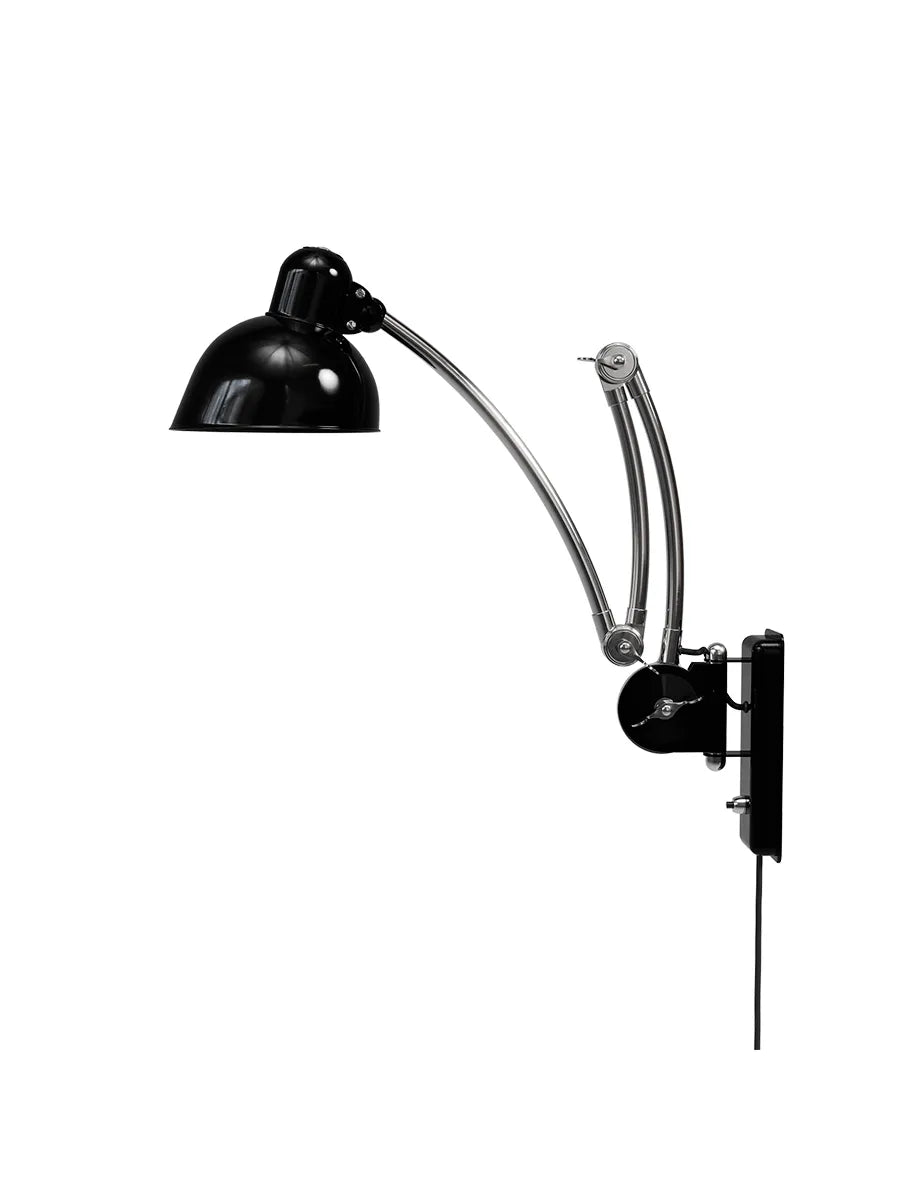 Kaiser Idell 6559-W væglampe fra Fritz Hansen - Sort m-krom - Jacobsen Plus