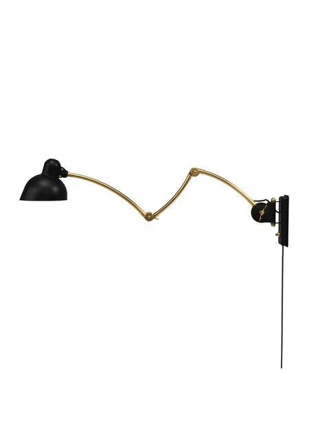 Kaiser Idell 6559-W væglampe fra Fritz Hansen - Matsort m-messing - Jacobsen Plus