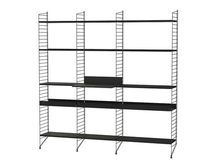 Køkkenreol, bundle L fra String Furniture - Sort - sort - Jacobsen Plus