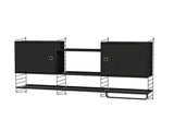 Køkkenreol, bundle M fra String Furniture - Sort - sort - Jacobsen Plus