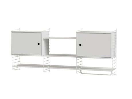 Køkkenreol, bundle M fra String Furniture - Hvid - hvid - Jacobsen Plus