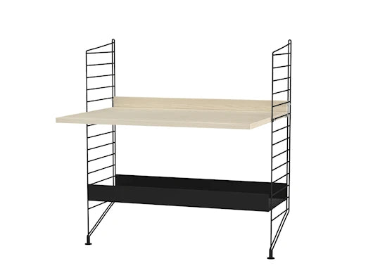 Børneværelse, bundle A fra String Furniture - Sort - ask - Jacobsen Plus