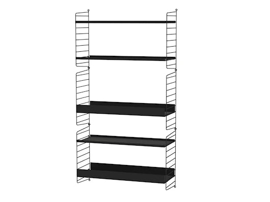 Børneværelse, bundle B fra String Furniture - Sort - sort - Jacobsen Plus