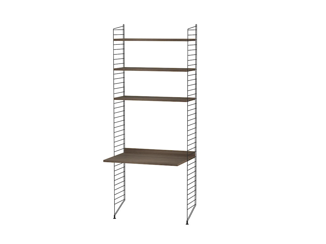Børneværelse, bundle C fra String Furniture - Sort - valnød - Jacobsen Plus