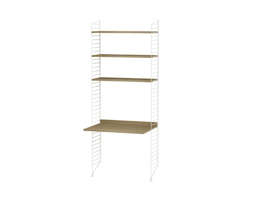 Børneværelse, bundle C fra String Furniture - Hvid - eg - Jacobsen Plus