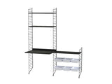 Børneværelse, bundle E fra String Furniture - Sort - sort ask - Jacobsen Plus