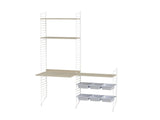 Børneværelse, bundle E fra String Furniture - Hvid - ask - Jacobsen Plus