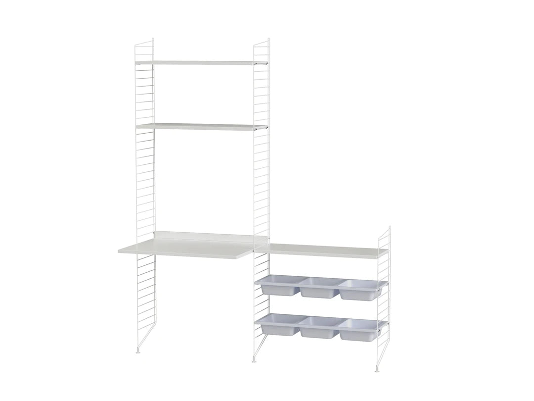 Børneværelse, bundle E fra String Furniture - Hvid - hvid - Jacobsen Plus