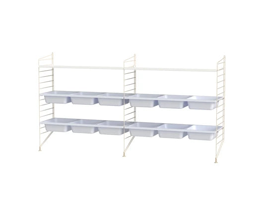 Børneværelse, bundle F fra String Furniture - Hvid - beige - Jacobsen Plus