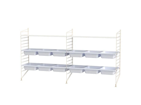 Børneværelse, bundle F fra String Furniture - Hvid - beige - Jacobsen Plus