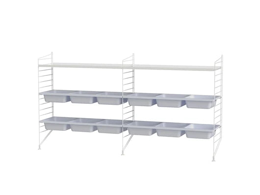 Børneværelse, bundle F fra String Furniture - Hvid - hvid - Jacobsen Plus