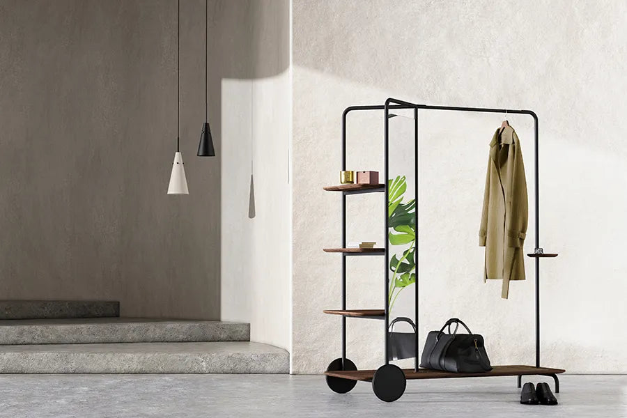 Host Wardrobe, walnut fra Stellar Works - 3 - Jacobsen Plus