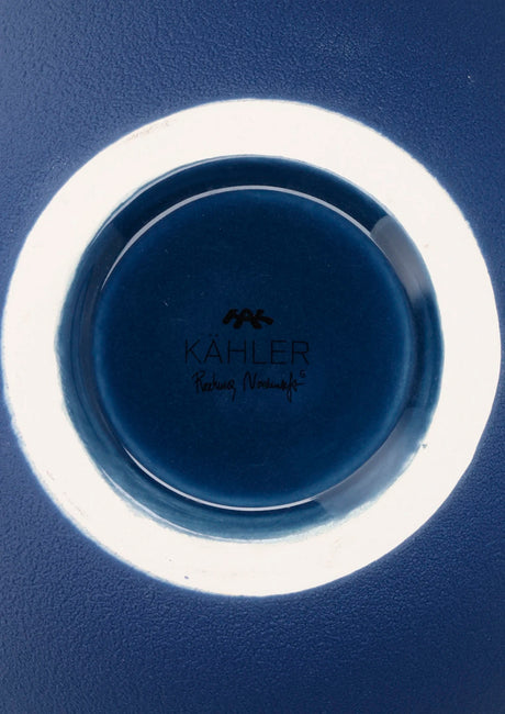 Kähler - Studio Omaggio Vase, blå - 5 - Jacobsen Plus