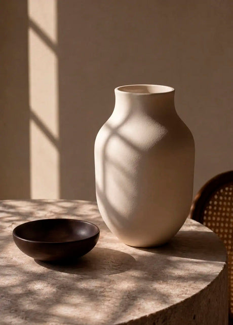 Kähler - Studio Omaggio Vase, sand - H20 cm - Jacobsen Plus
