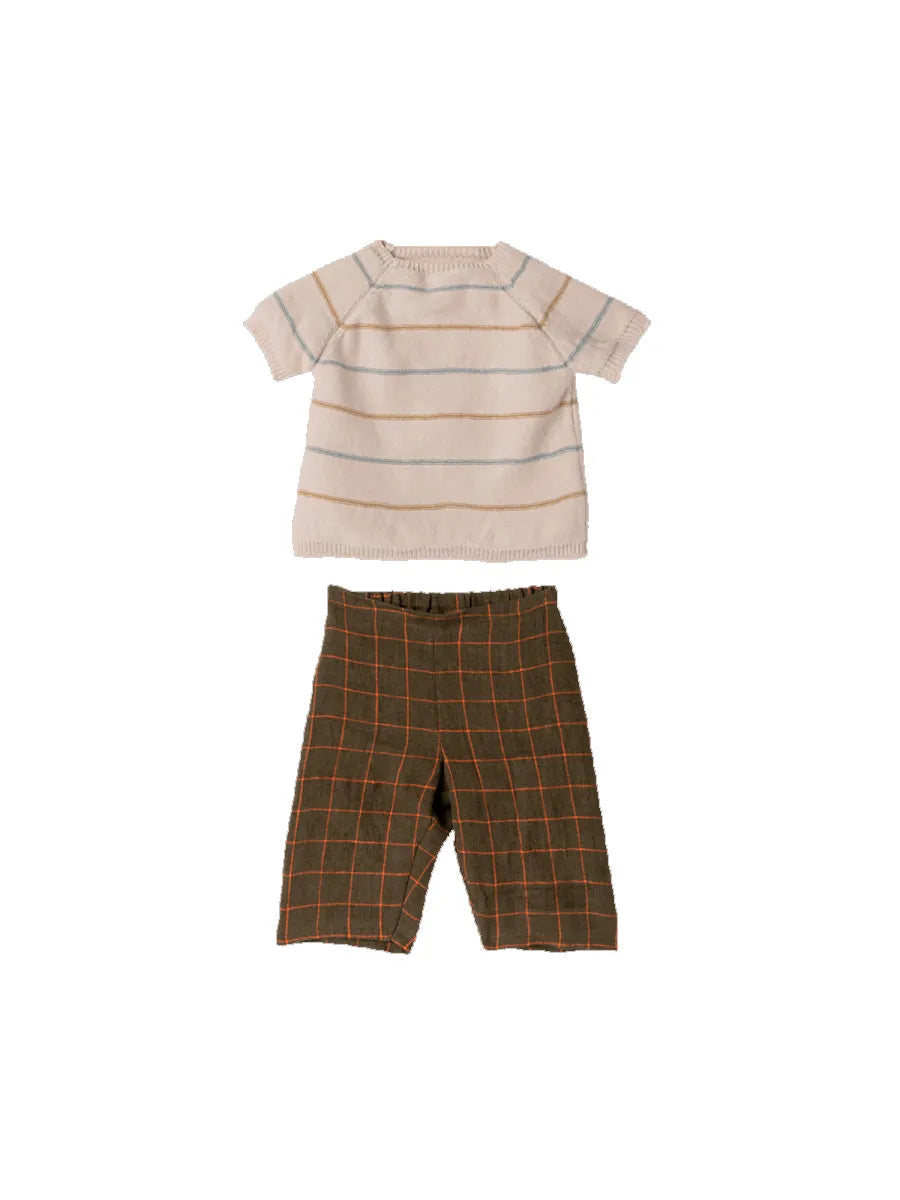 Kanin i bukser og striktøje, størrelse 5 fra Maileg