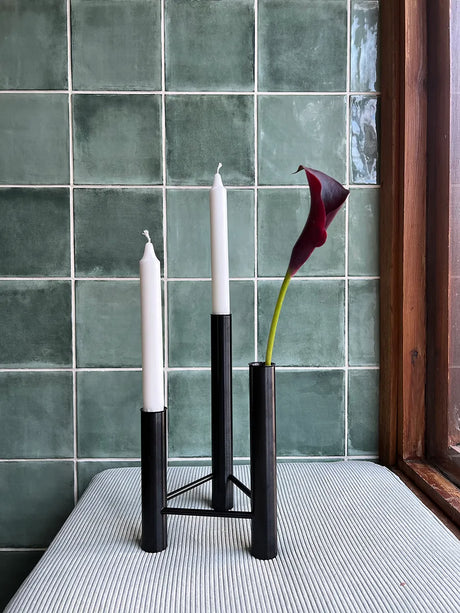 VISTA vase og lysestage, sort fra Kay Bojesen - 5 - Jacobsen Plus