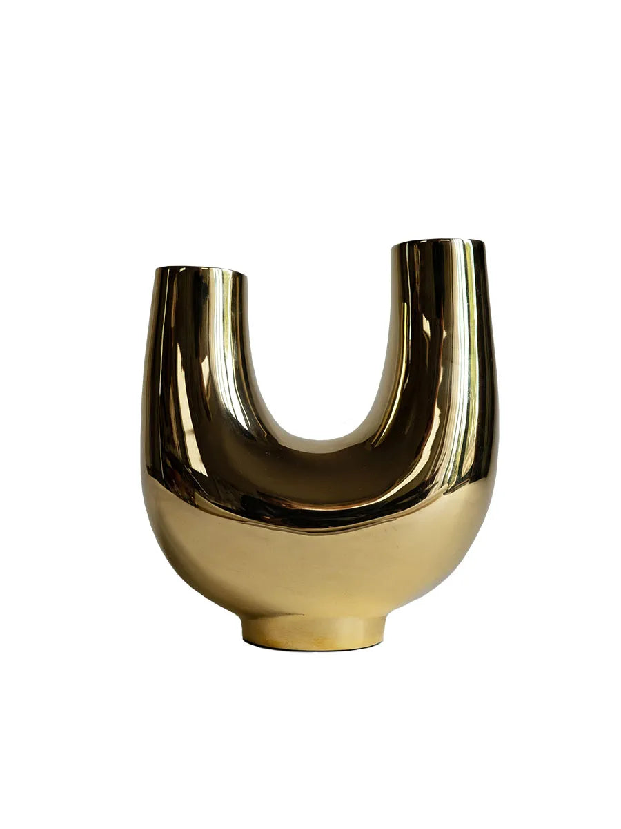 Kazumi StudioVase, gold fra Hein