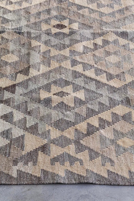Natural Kelims Tæppe fra Massimo - 170 x 240 cm / Light grey - Jacobsen Plus