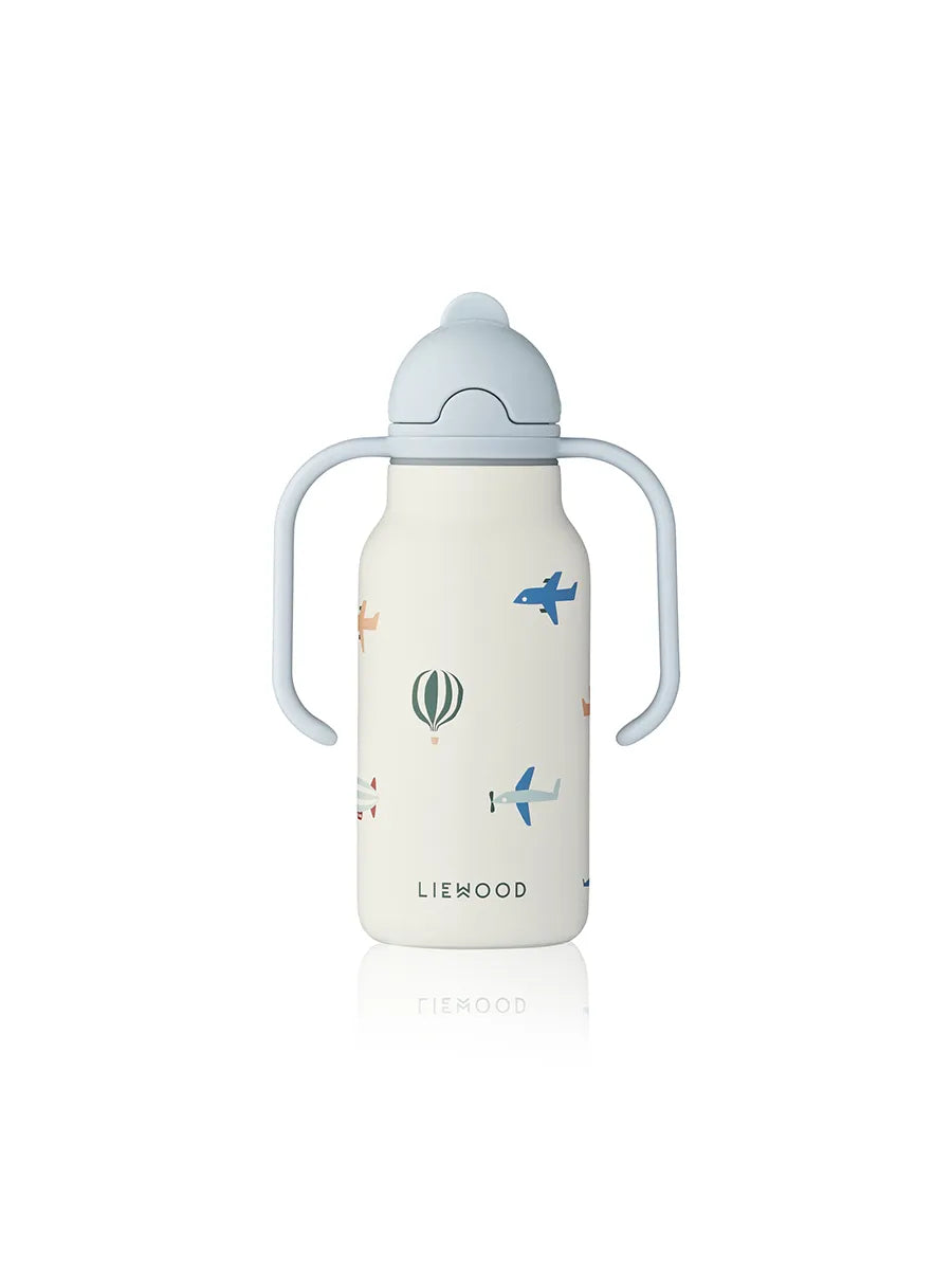 Kimmie Water Bottle 250 ml, aviator/ecru fra Liewood - 1 - Jacobsen Plus
