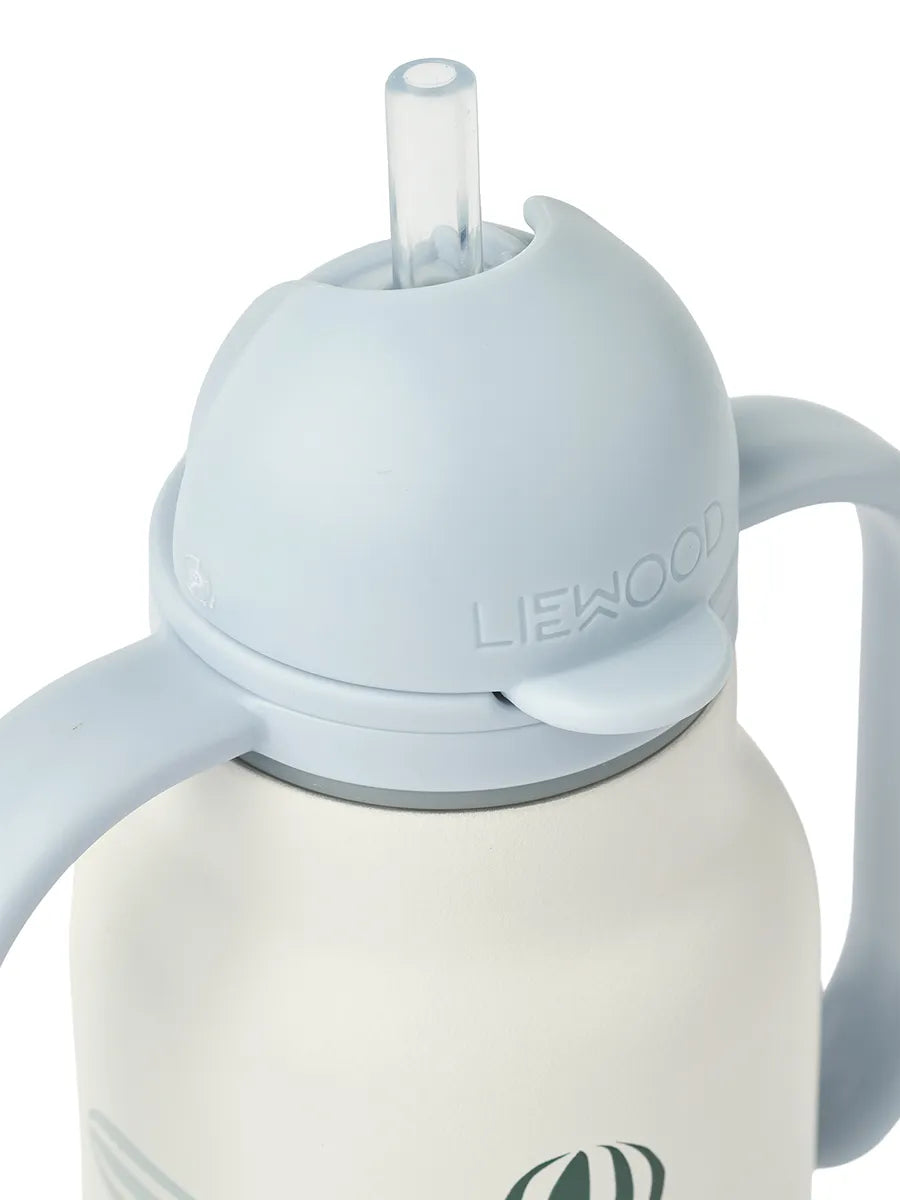 Kimmie Water Bottle 250 ml, aviator/ecru fra Liewood - 4 - Jacobsen Plus