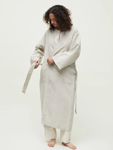 Kimono Linen, pure nature fra Aiayu - S-M - Jacobsen Plus