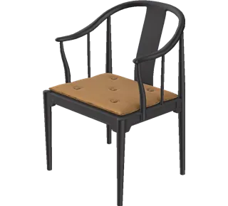 Kinastolen af Hans J. Wegner - Kirsebær / Aura / Sort-brun - Jacobsen Plus
