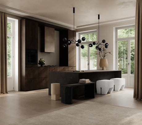 Drop Chandelier Globe, Mini, Burned Black fra 101 Copenhagen - 2 - Jacobsen Plus