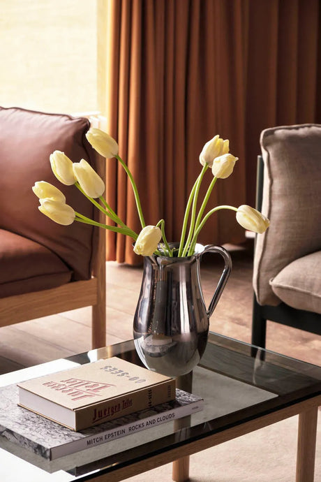 Kofi Sofabord 140x50 fra Hay - Clear glass / Black water-based lacquered oak - Jacobsen Plus