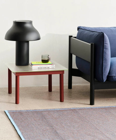 Kofi Sofabord 60x60 fra Hay - Clear glass / Black water-based lacquered oak - Jacobsen Plus