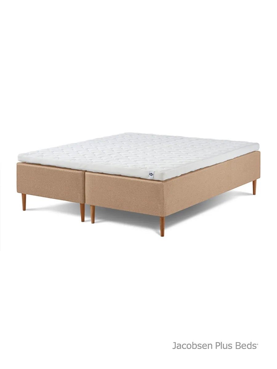 Jacobsen Plus Beds – Classic Box seng, Sand - 180 x 200 cm / Medium-medium - Jacobsen Plus