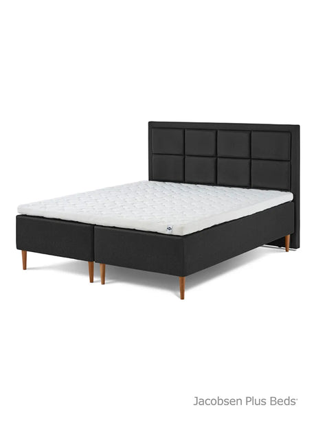 Jacobsen Plus Beds – Classic Box seng, Antracit - 180 x 200 cm / Medium-medium - Jacobsen Plus