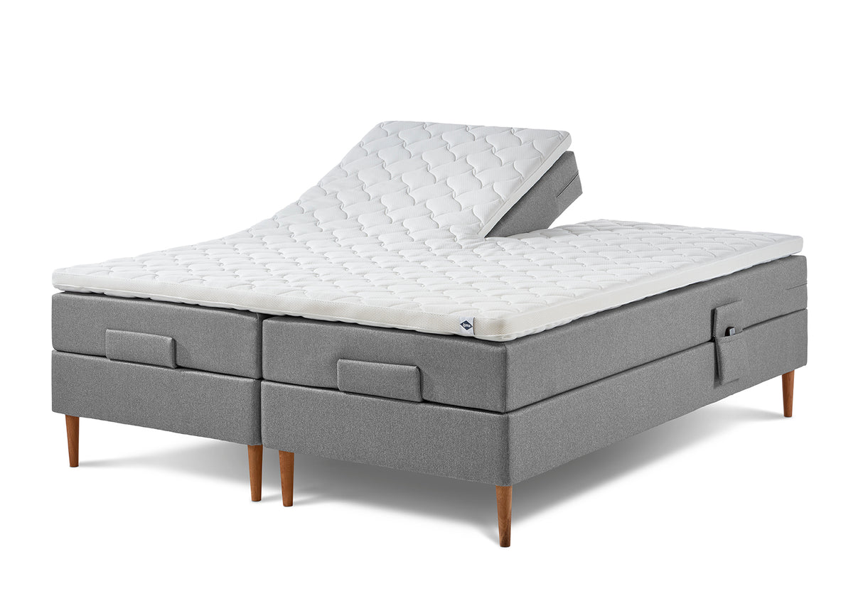 Jacobsen Plus Beds – Elevationsseng, Grå - 180 x 200 cm / Medium-medium - Jacobsen Plus