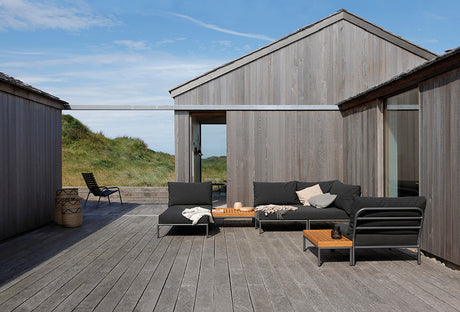 Level 2 Chaiselong fra Houe - Dark Grey Basic - Jacobsen Plus