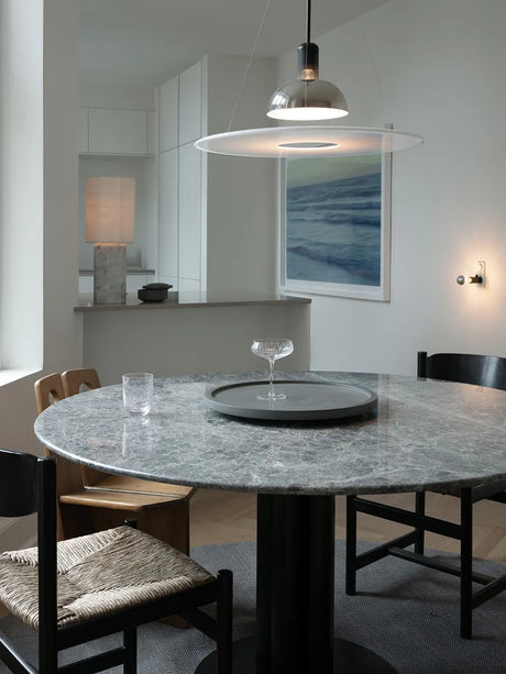 The Eight Over Eight Lamp Large, beige travertine fra Louise Roe - 2 - Jacobsen Plus