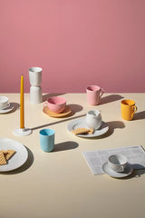 Rhombe Tekop m. underkop rosa/sand fra Lyngby Porcelæn - 2 - Jacobsen Plus